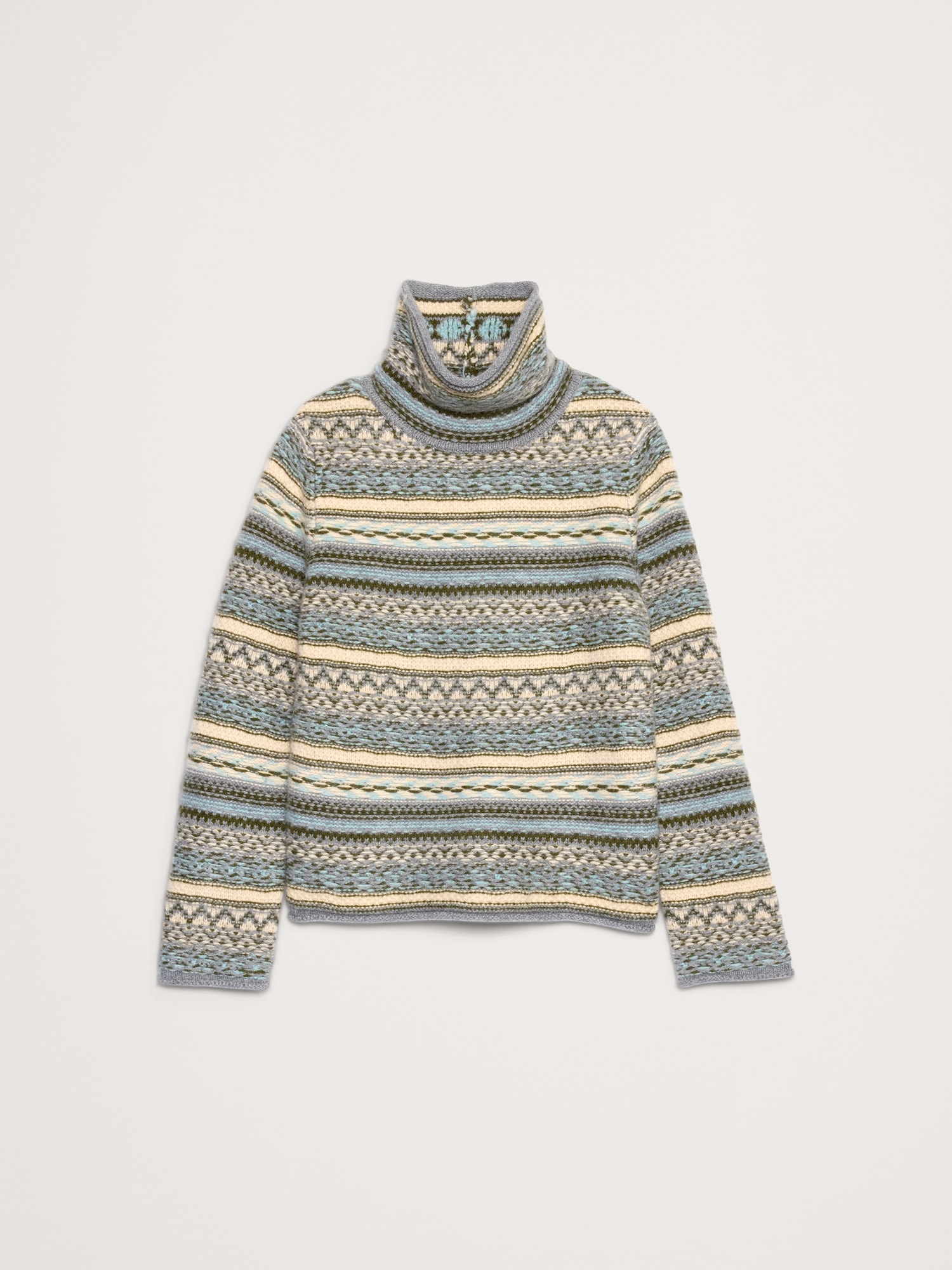 Image number 4 showing, Merino-Cashmere Fair Isle Sweater