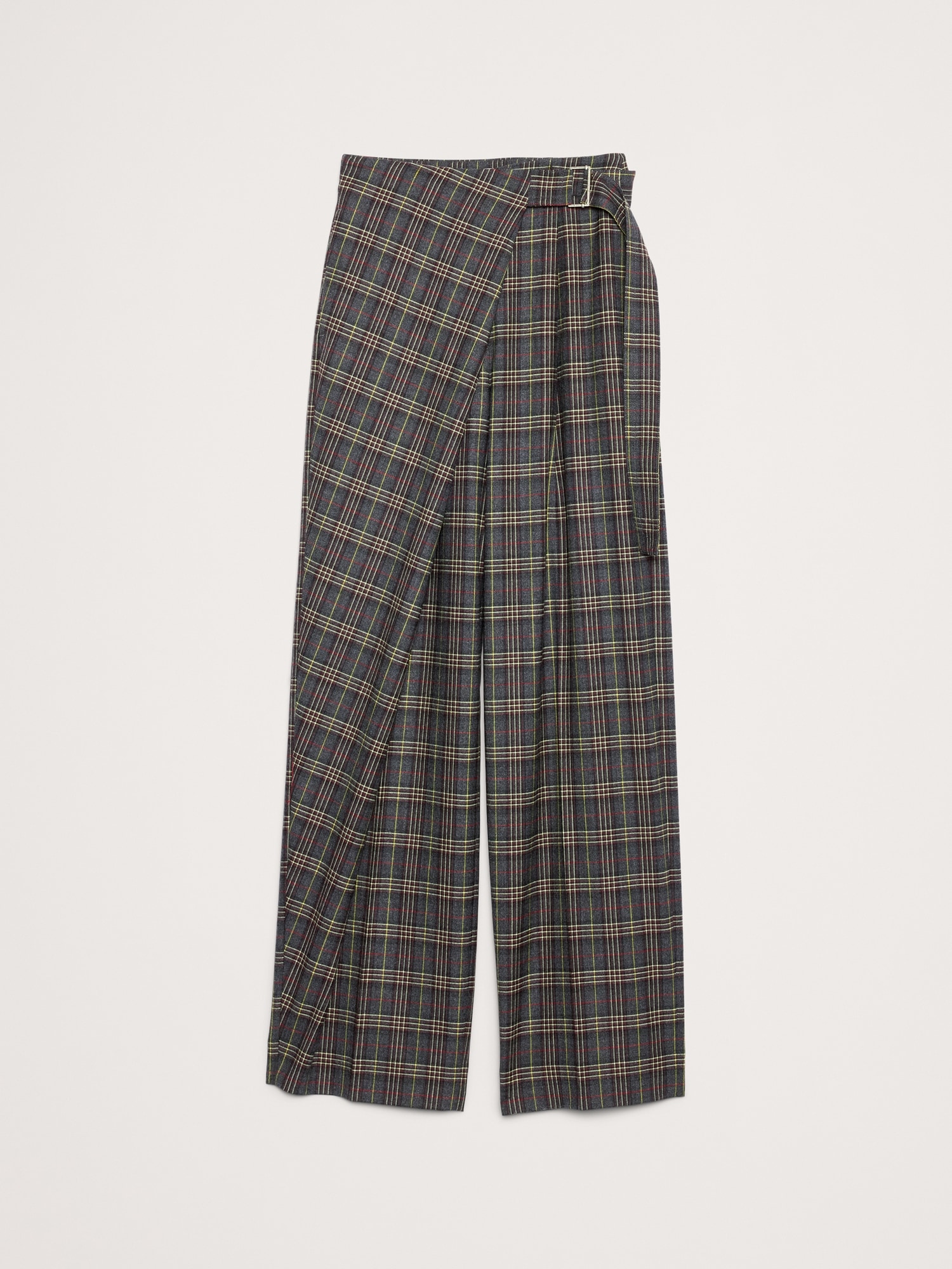Image number 5 showing, High-Rise Straight Crossover Flannel Pant