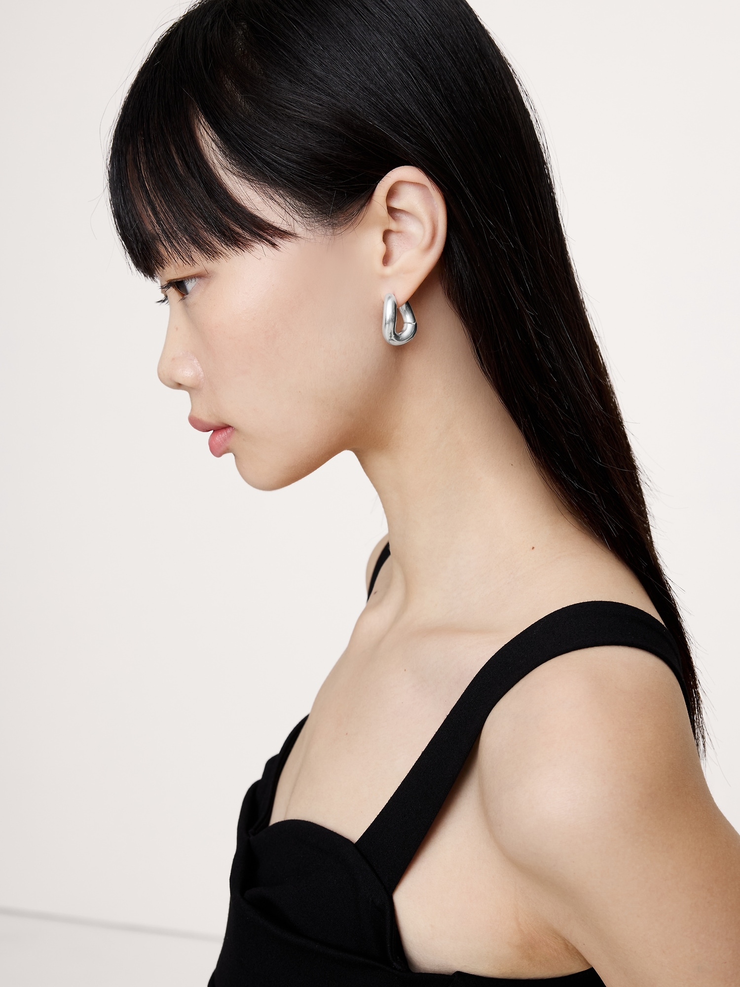 Image number 2 showing, Curvy Hoop Earrings