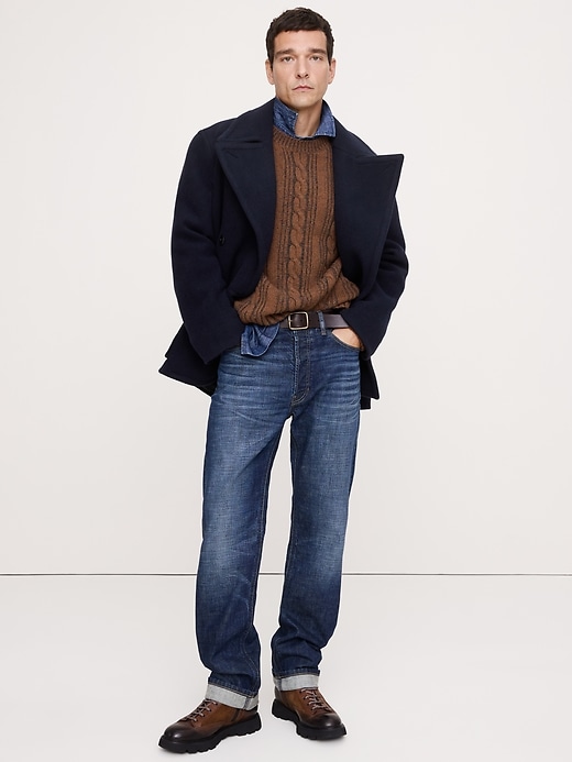 Italian Melton Peacoat