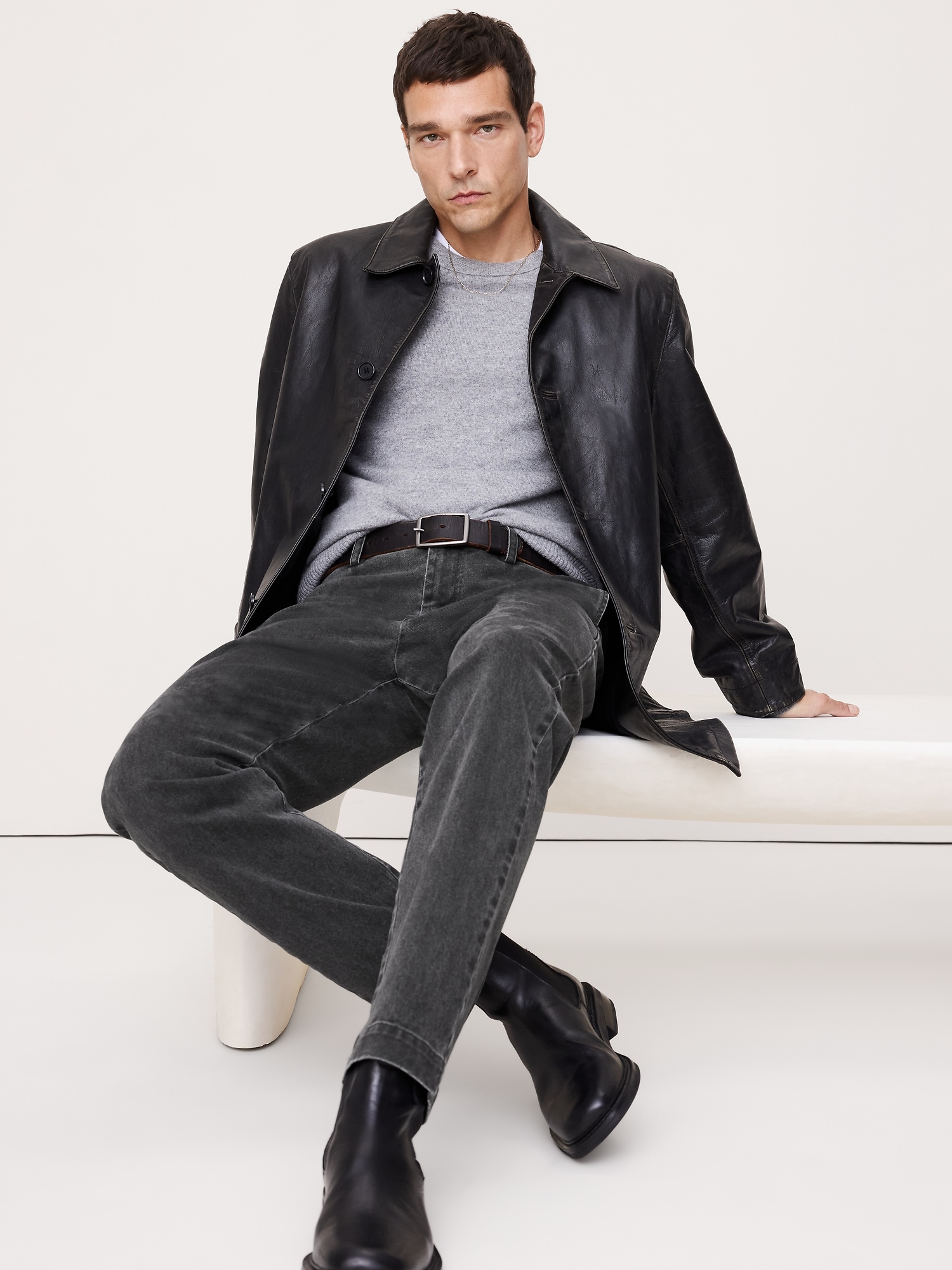 Image number 3 showing, Straight Brushed Italian Chino