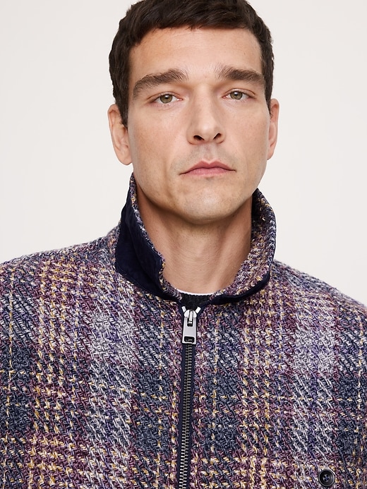 Relaxed-Fit Plaid Garage Jacket