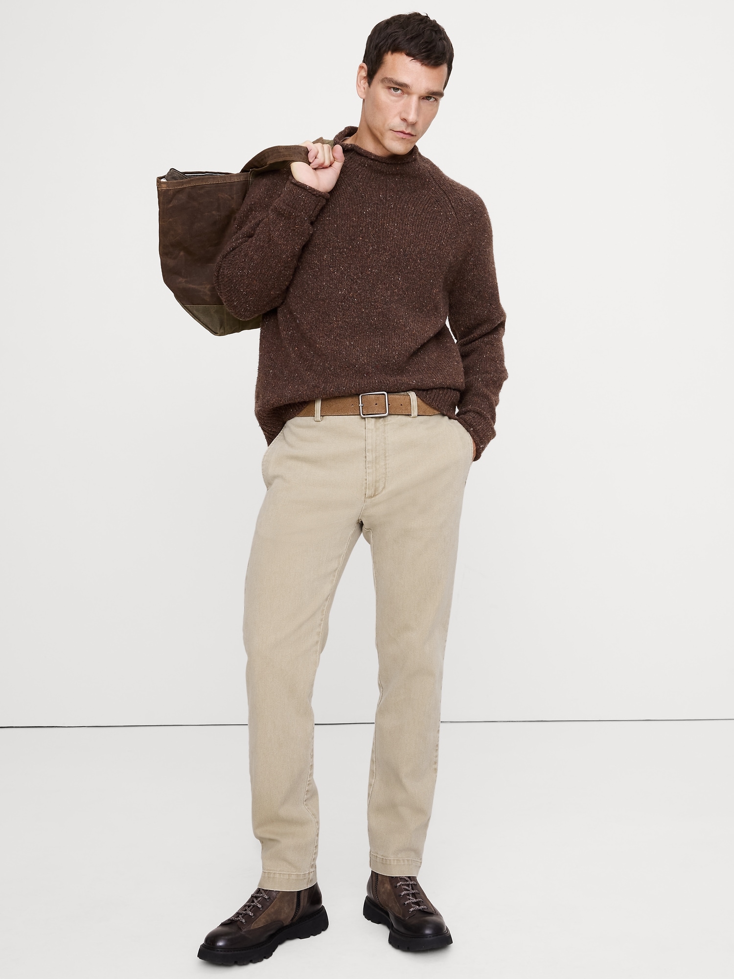 Straight Brushed Italian Chino