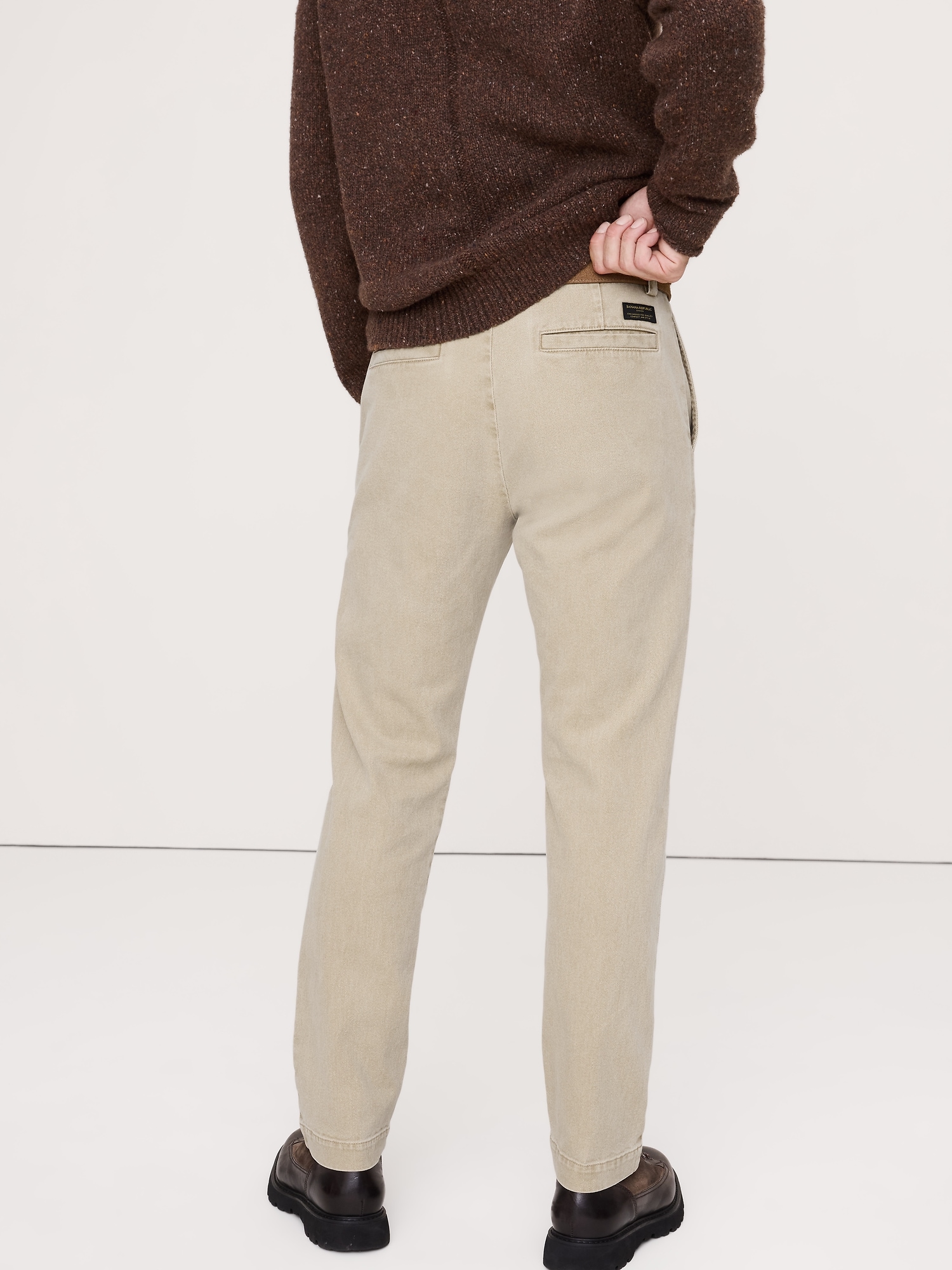 Image number 2 showing, Straight Brushed Italian Chino