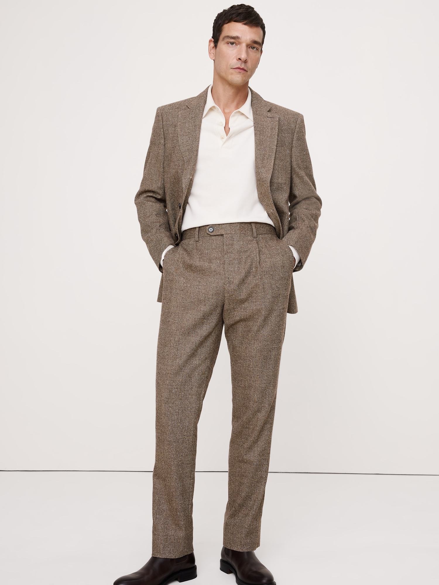 Image number 6 showing, Italian Wool-Blend Suit Pant