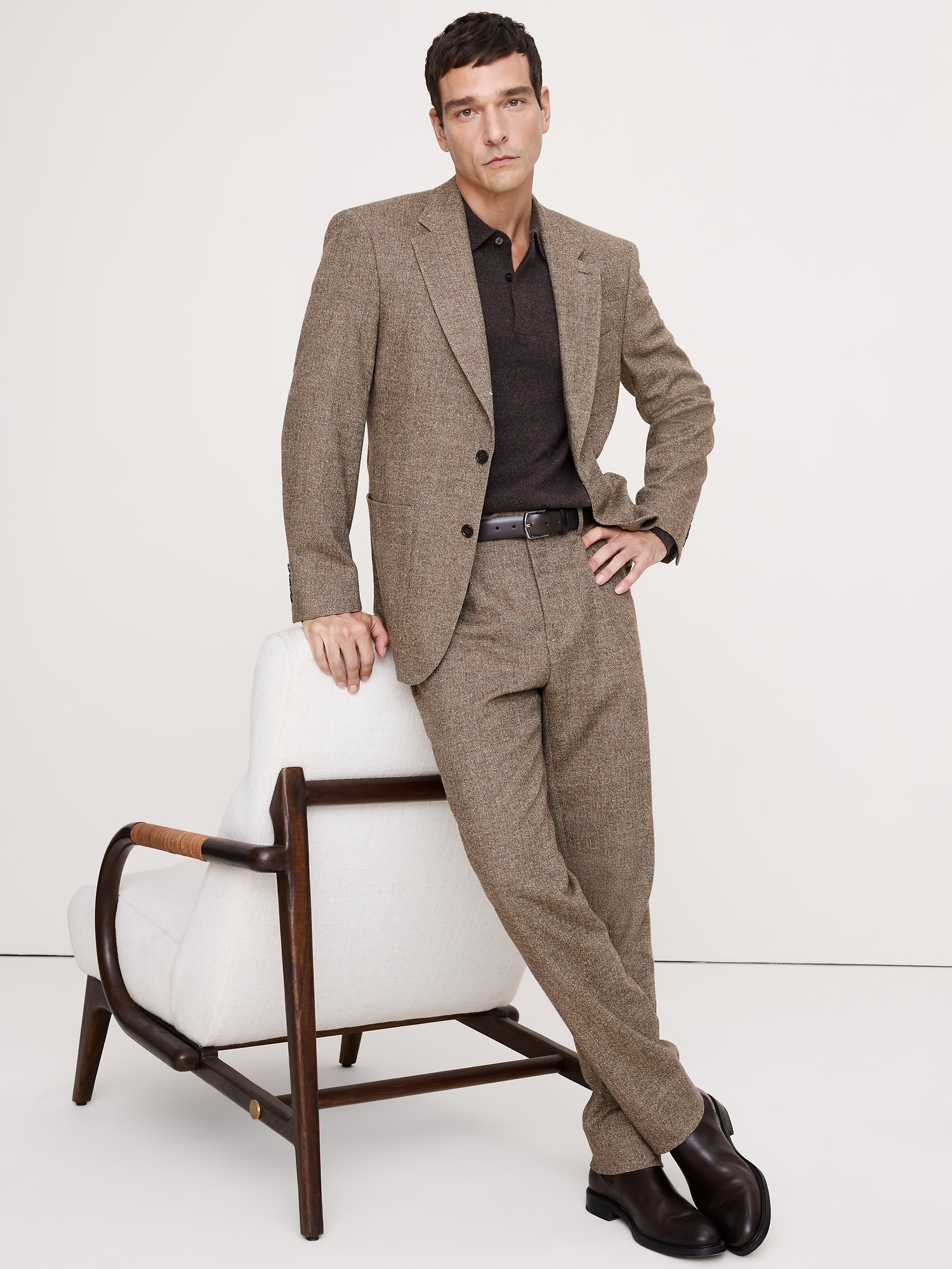 Image number 6 showing, Italian Wool-Blend Suit Jacket
