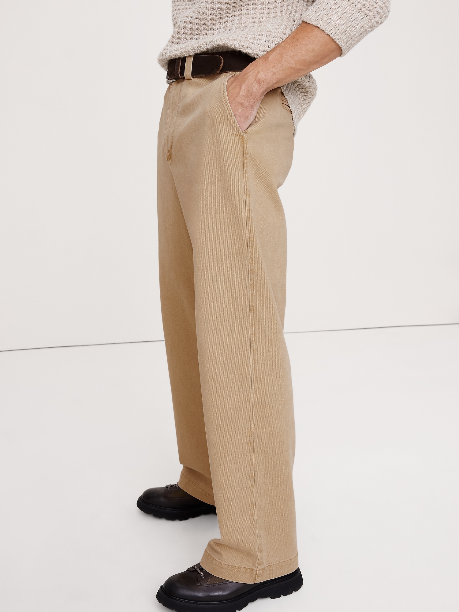 Image number 4 showing, Loose Brushed Italian Chino