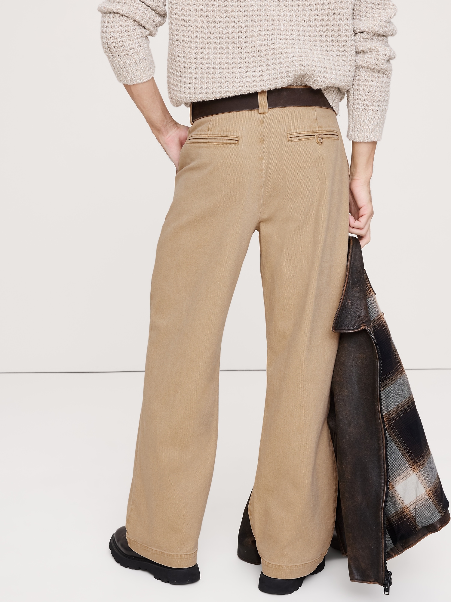 Image number 3 showing, Loose Brushed Italian Chino