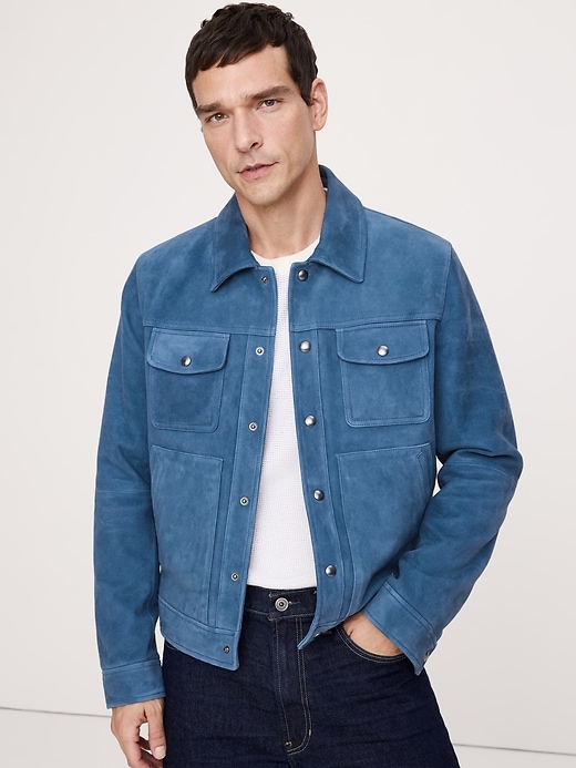 Suede Trucker Jacket