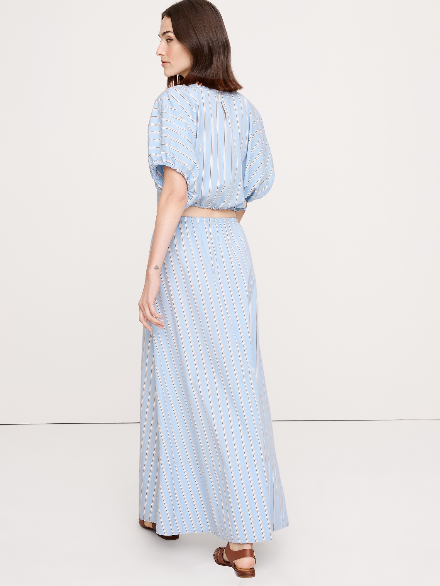 Image number 3 showing, Cotton Poplin Maxi Skirt