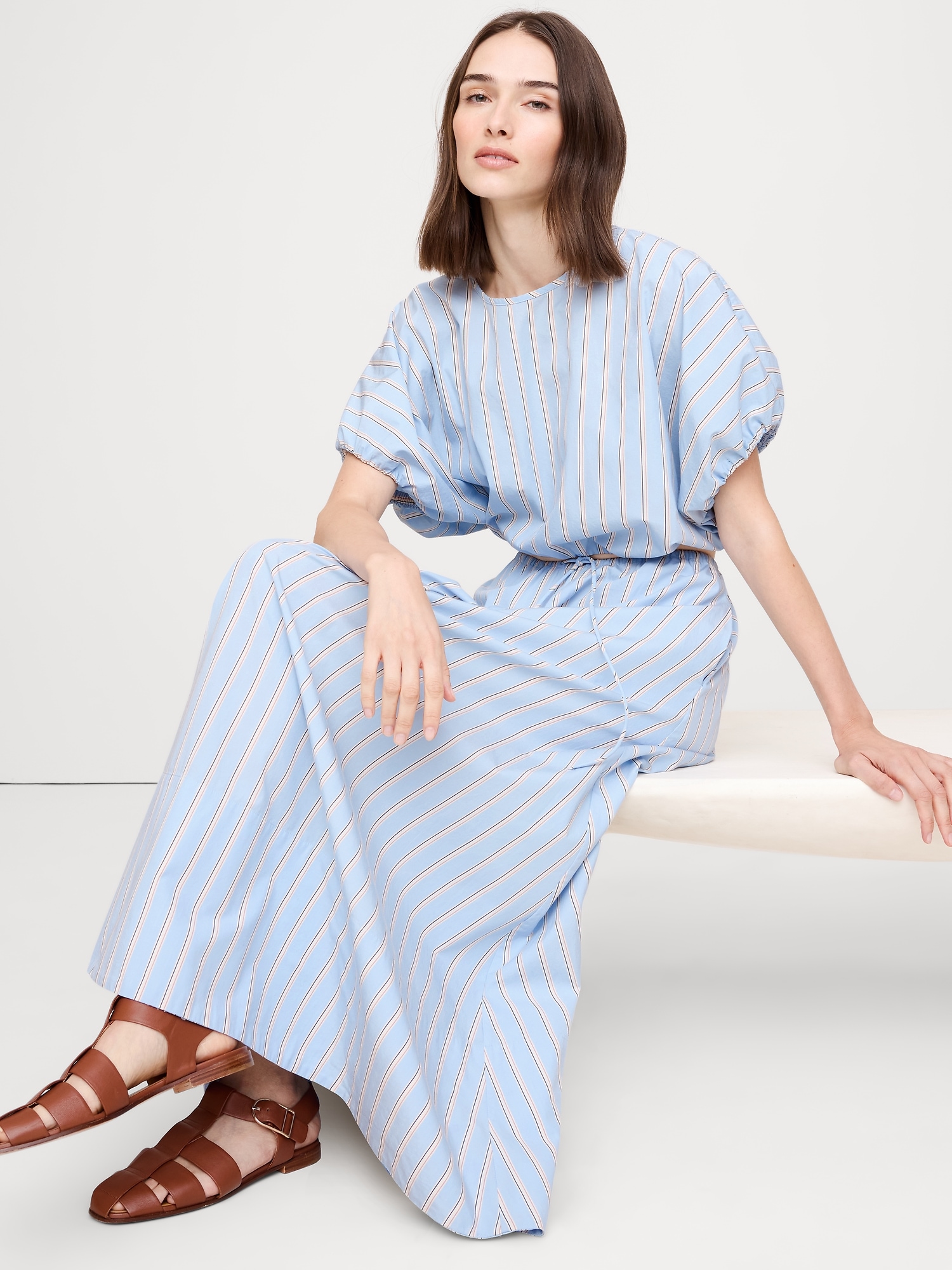 Image number 4 showing, Cotton Poplin Maxi Skirt