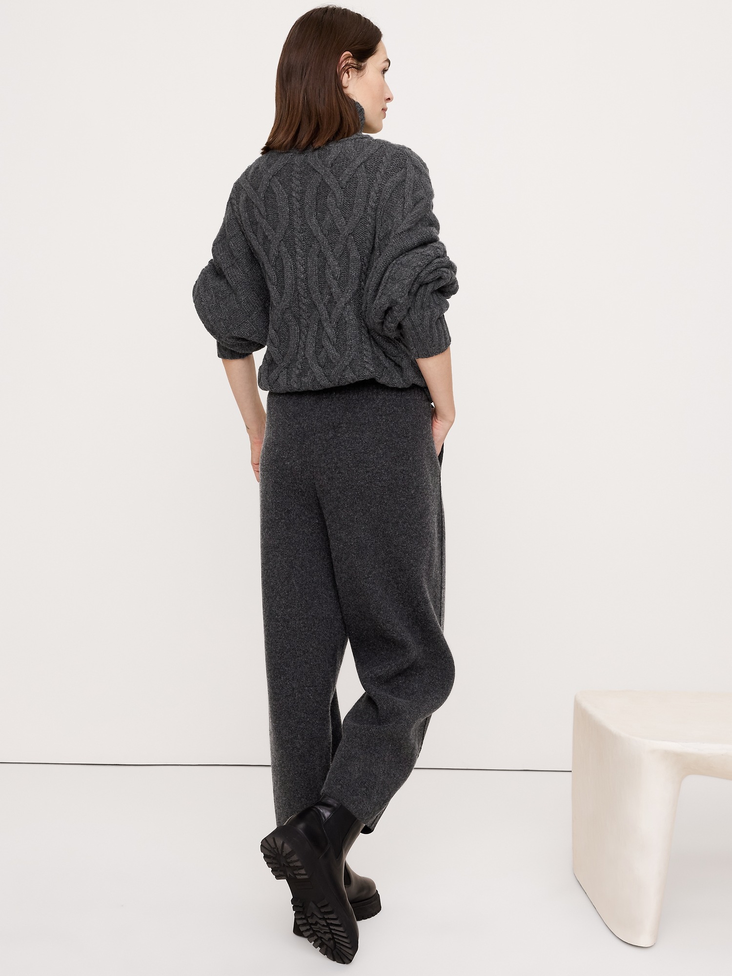Image number 2 showing, Merino-Cotton Barrel Sweater Pant