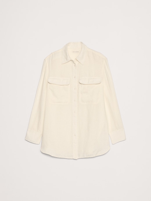 Linen Utility Shirt | Banana Republic