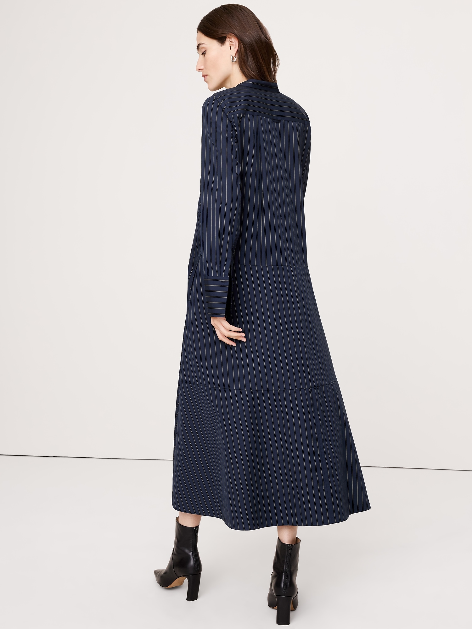 Image number 2 showing, Cotton Trapeze Shirtdress
