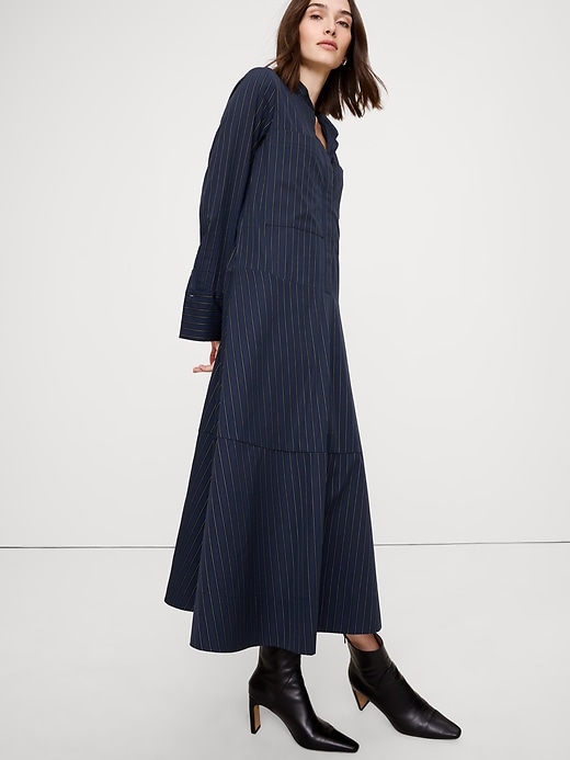 Image number 3 showing, Cotton Trapeze Shirtdress