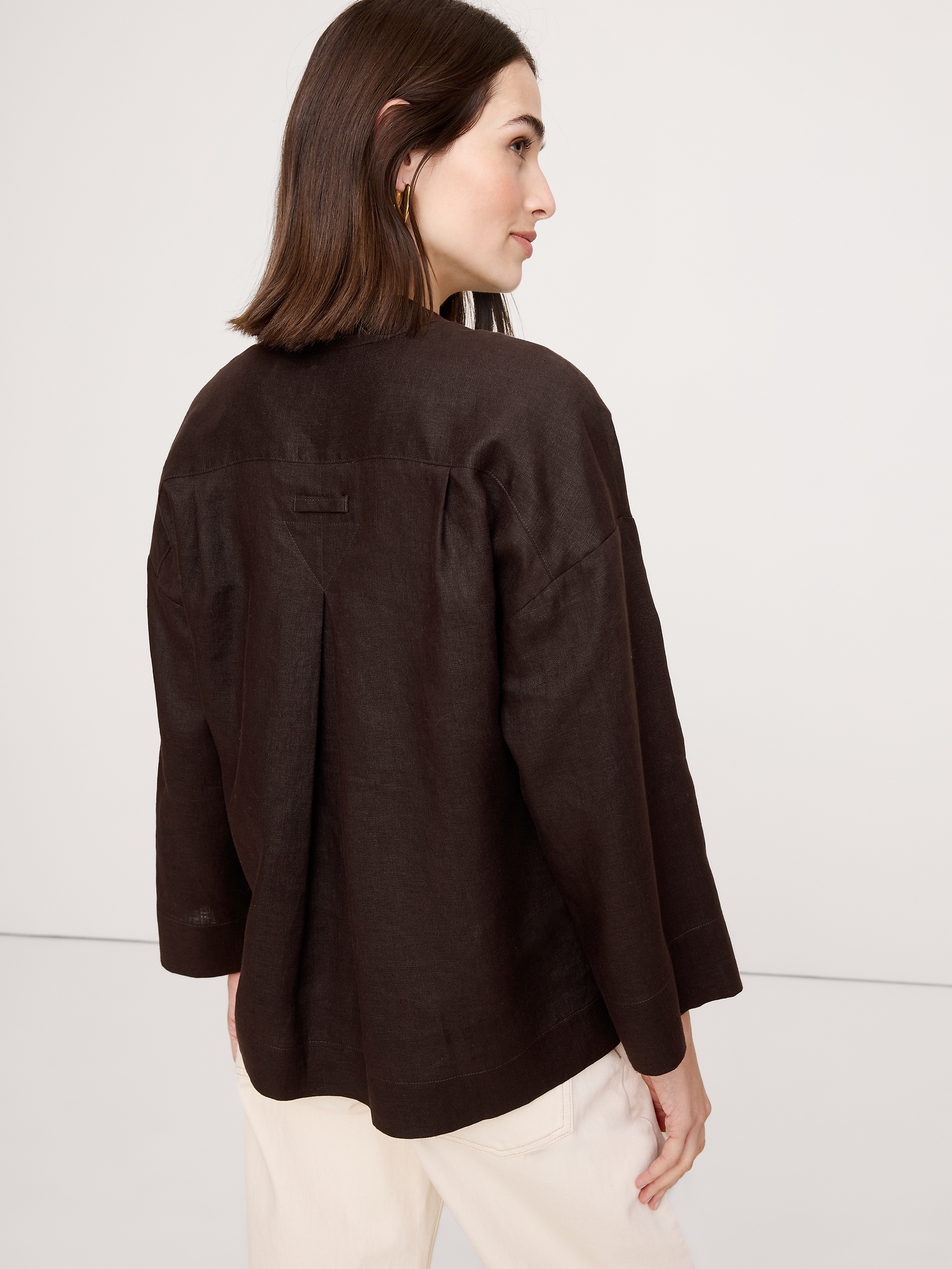 Image number 3 showing, Linen Popover Top