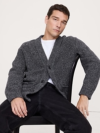 おー BANANA REPUBLIC カーディガン➕スキーウェアセット Donegal Wool-Blend Cardigan | Banana Republic