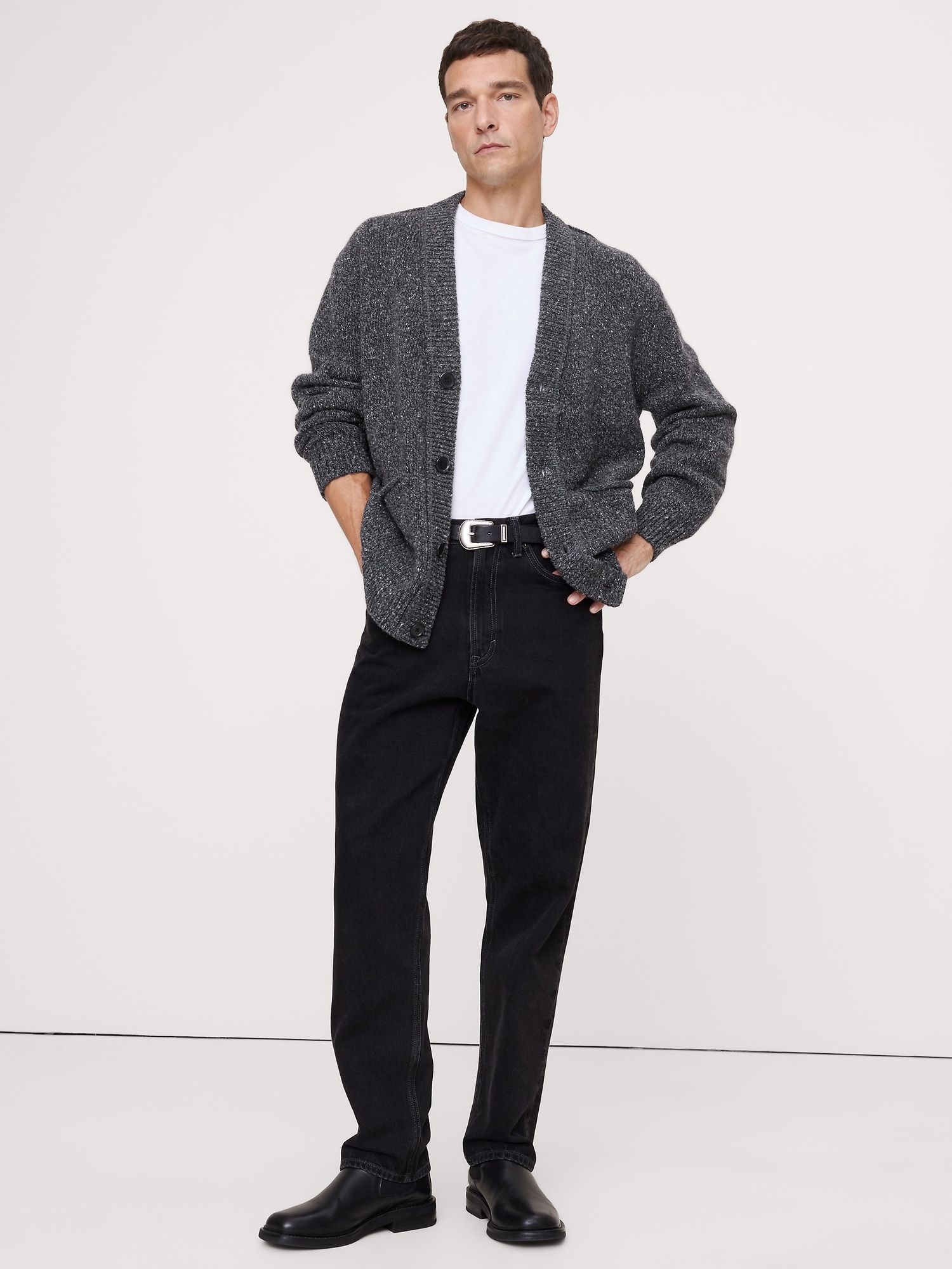 Image number 3 showing, Donegal Wool-Blend Cardigan