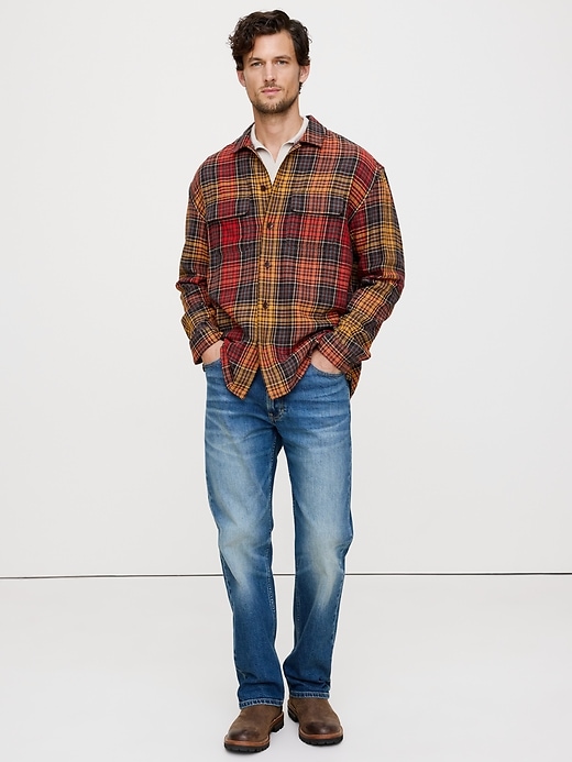 Relaxed-Fit Plaid Cotton Overshirt