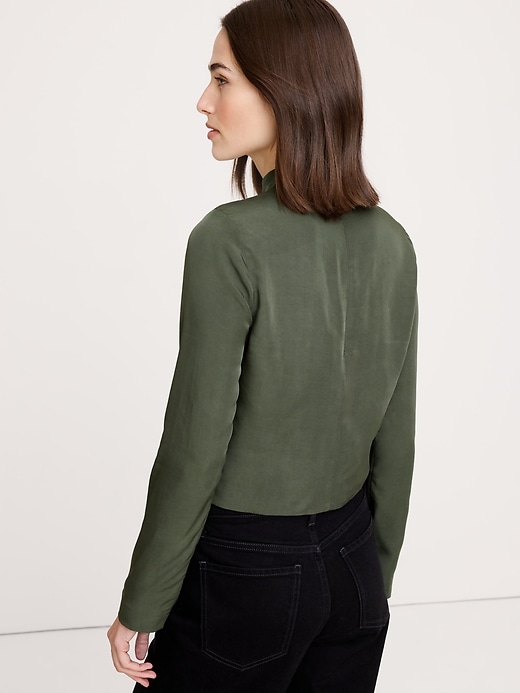 Drapey Mock-Neck Top