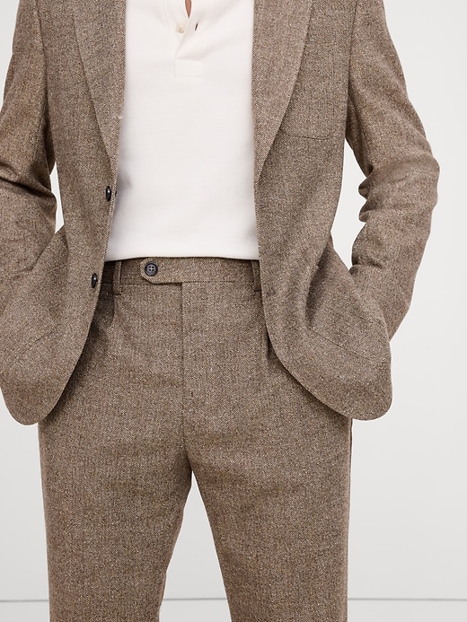 Italian Wool-Blend Suit Pant