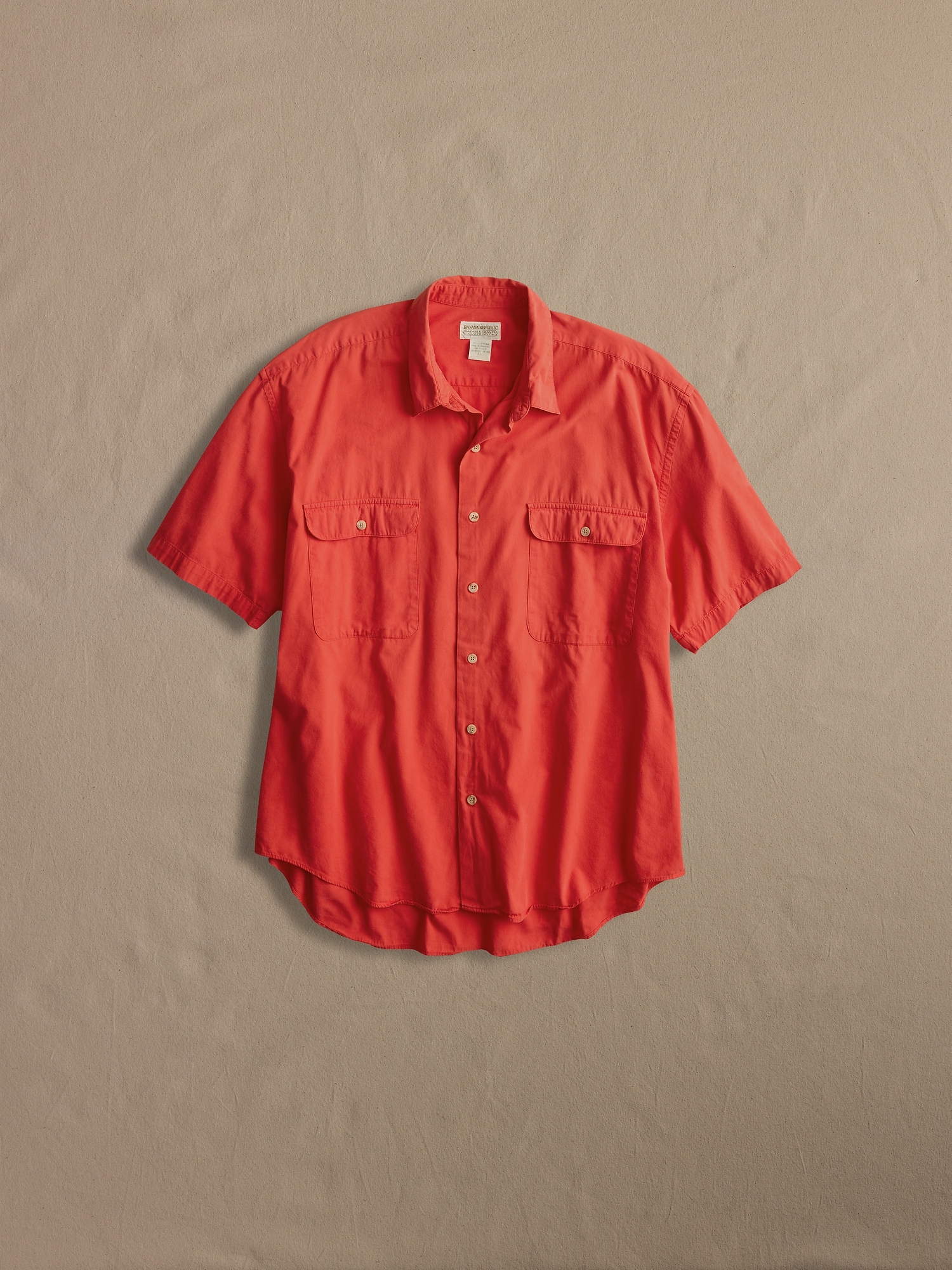 ARCHIVE Coral Short-Sleeve Shirt Women's size XL - Sunrise Coral
