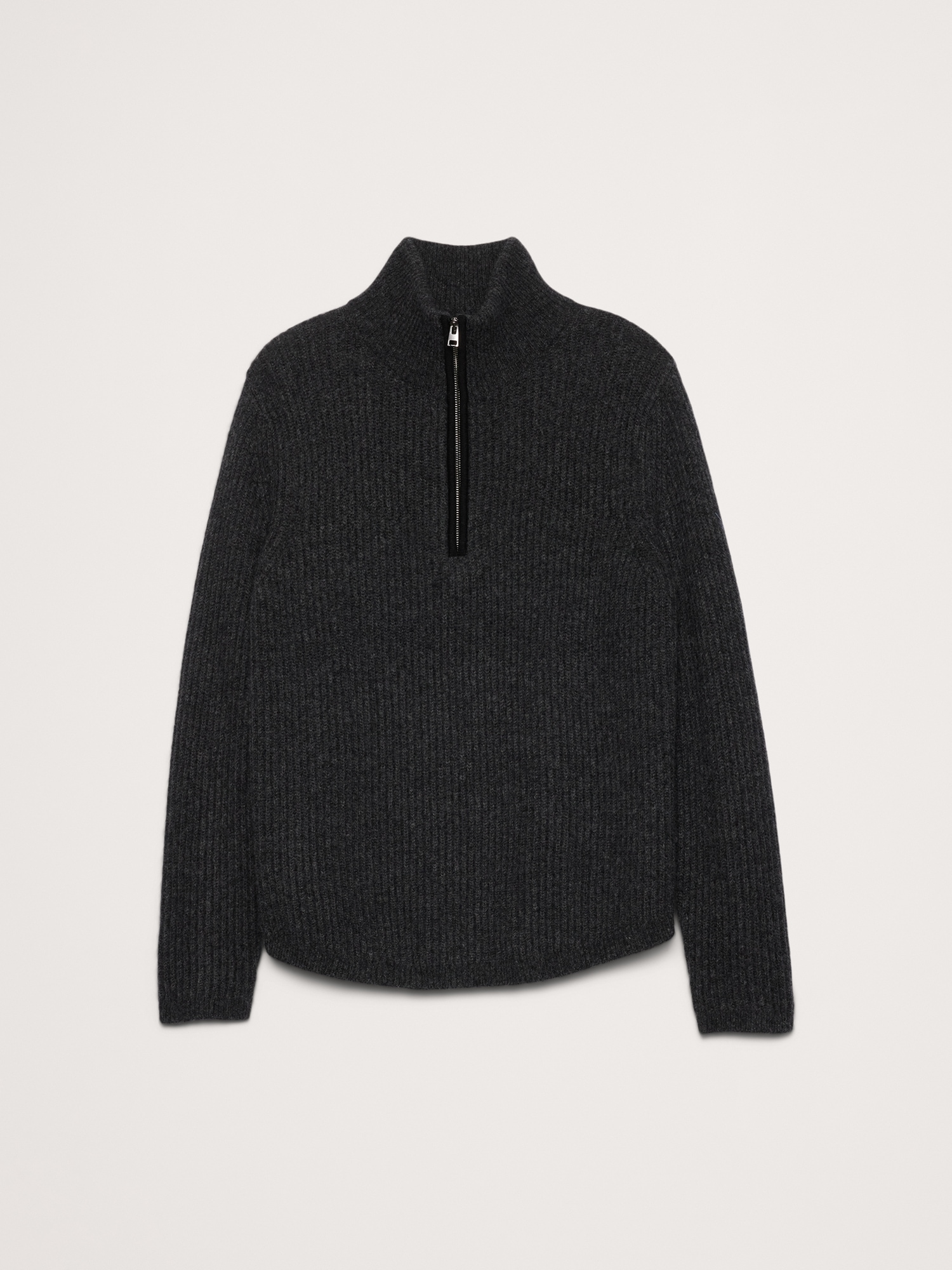Image number 4 showing, Alpaca-Wool Blend Half-Zip Sweater