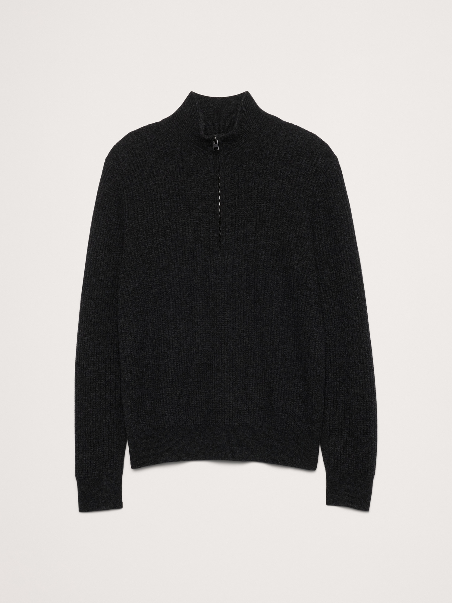 Image number 5 showing, Italian Merino-Cashmere Half-Zip Sweater