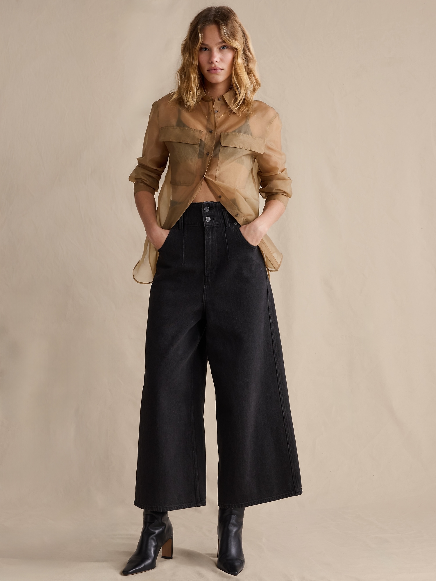 Ultra-High Rise Culotte Jean
