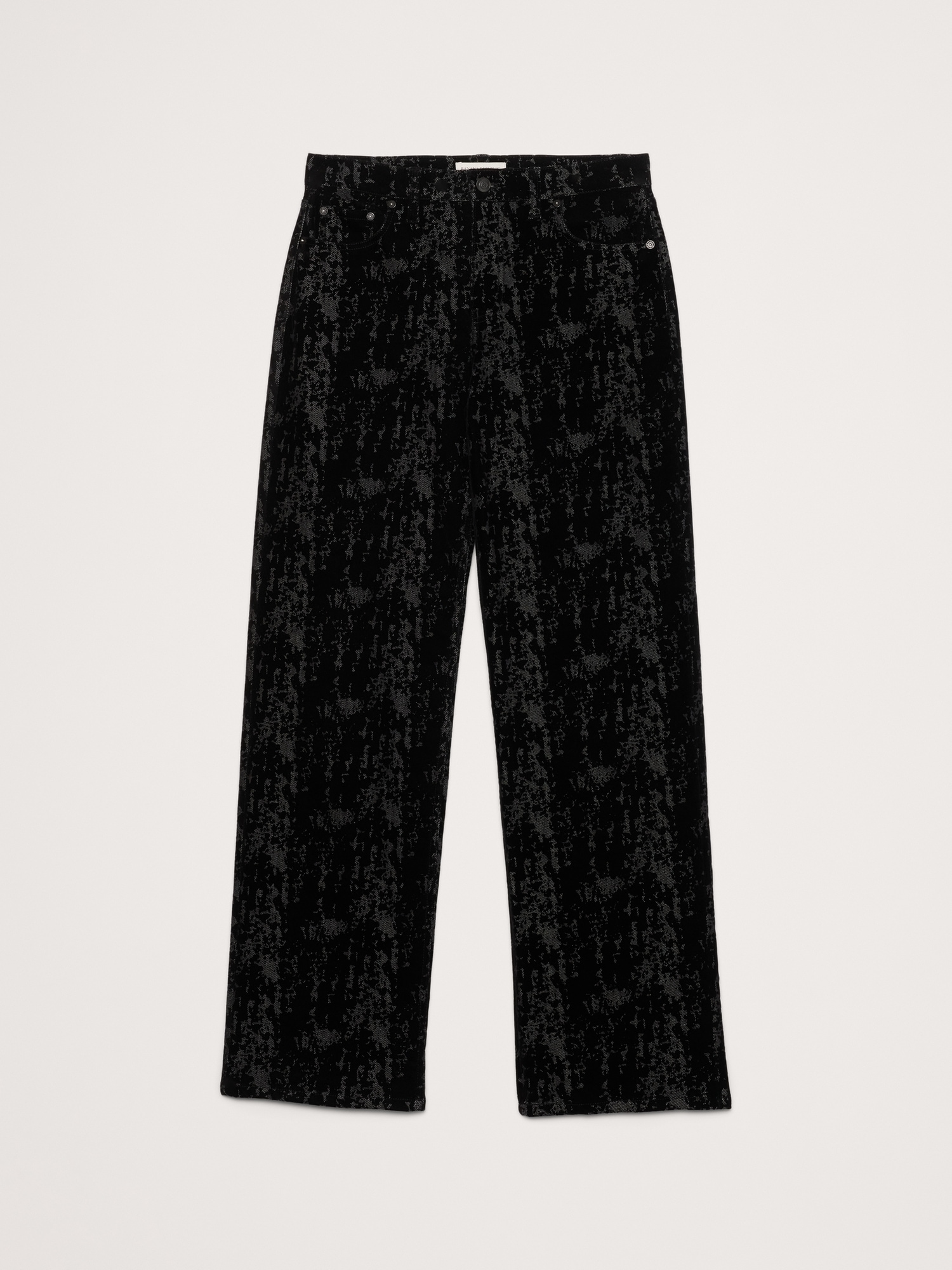 Image number 6 showing, Mid-Rise 90S Loose Flocked Jean