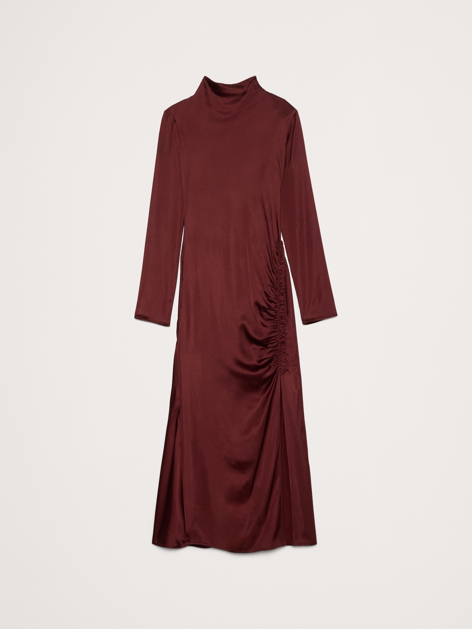 Image number 4 showing, Stretch-Satin Ruched Maxi Dress