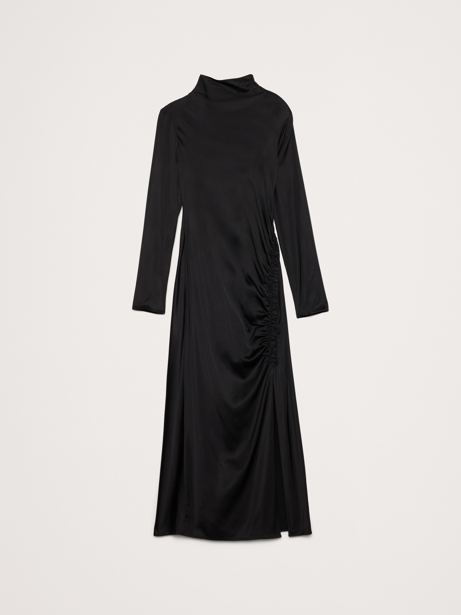 Image number 7 showing, Stretch-Satin Ruched Maxi Dress