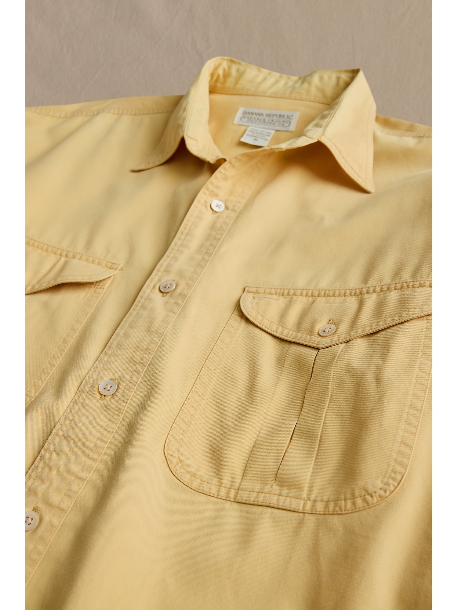 Image number 3 showing, ARCHIVE Yellow Button-Down Shirt size M