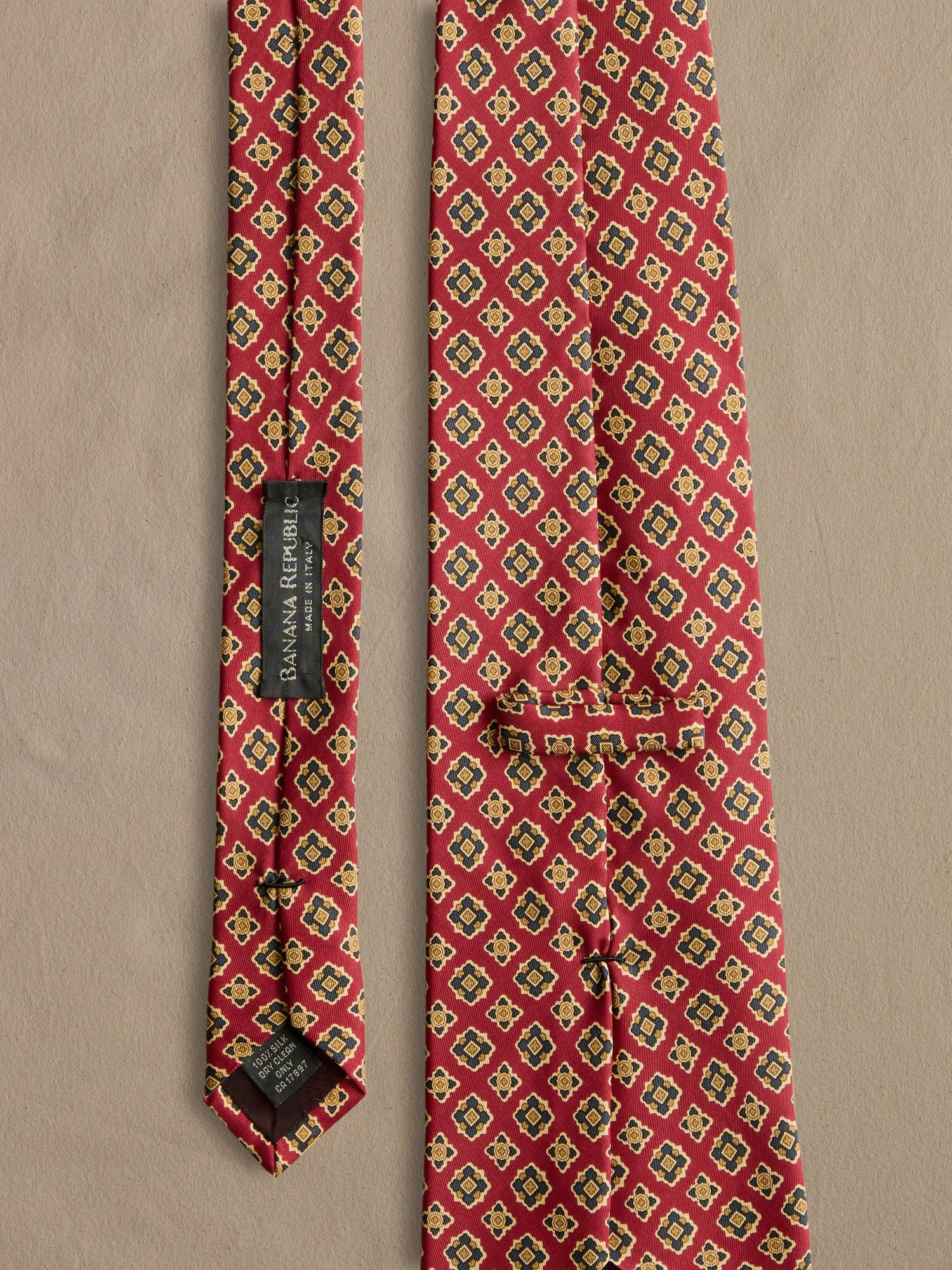 Image number 2 showing, ARCHIVE Red Geo Silk Tie