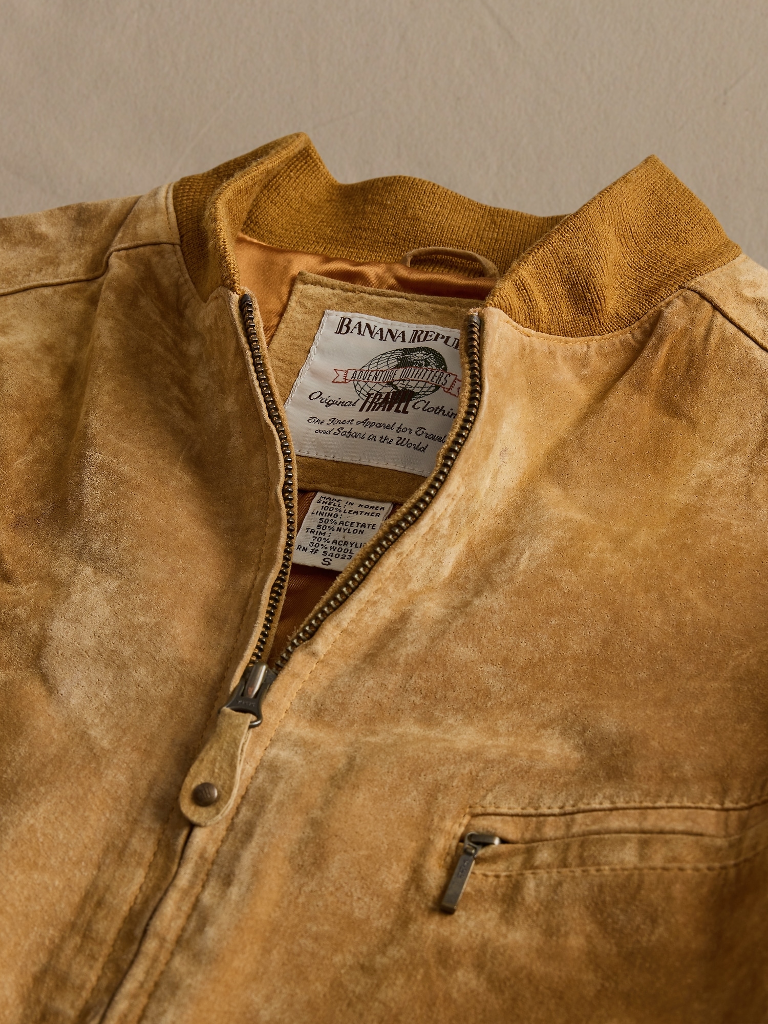 Image number 3 showing, ARCHIVE Brown Suede Bomber Jacket size S