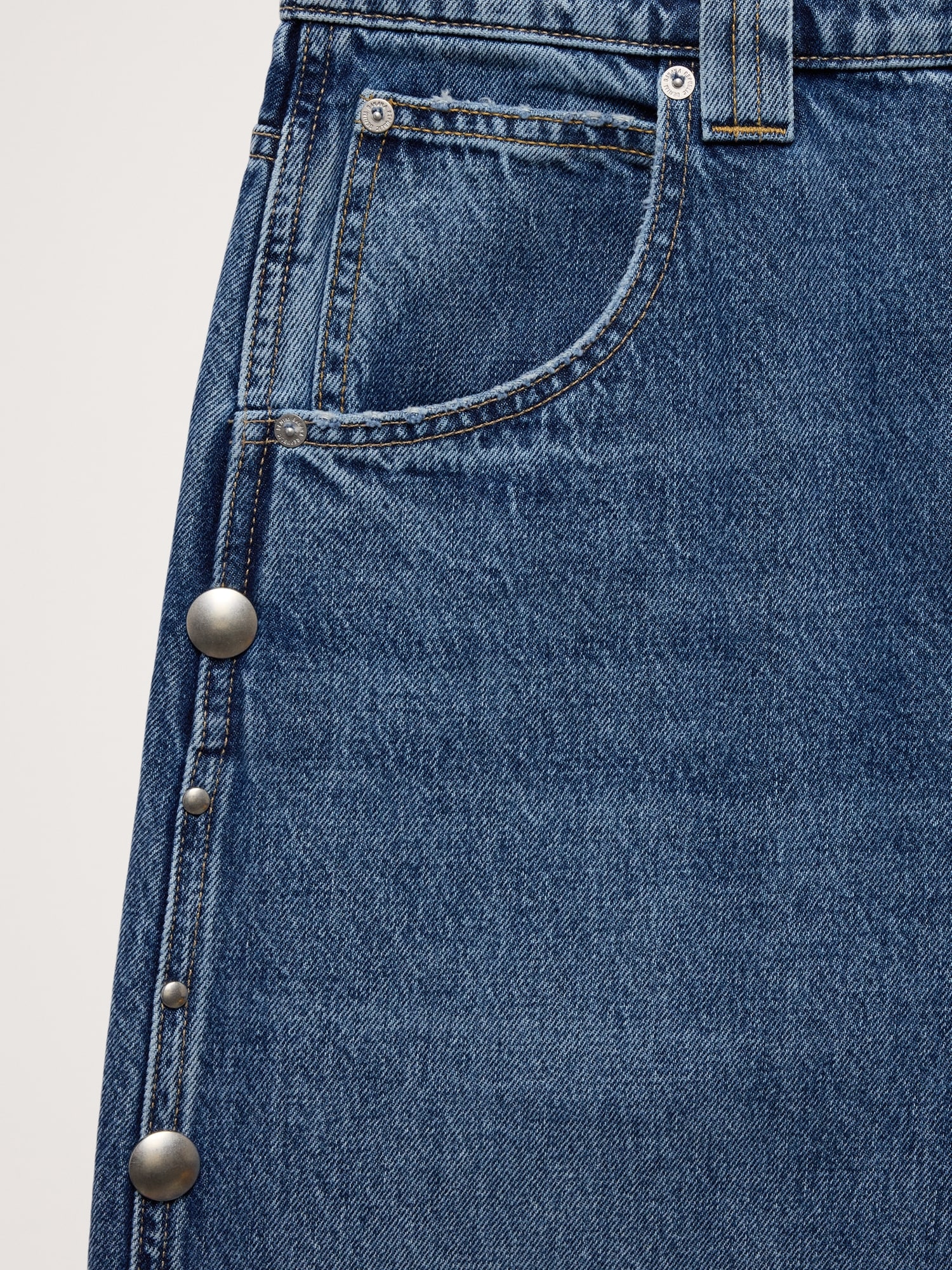 Image number 7 showing, Low-Rise Loose Studded Ankle Jean