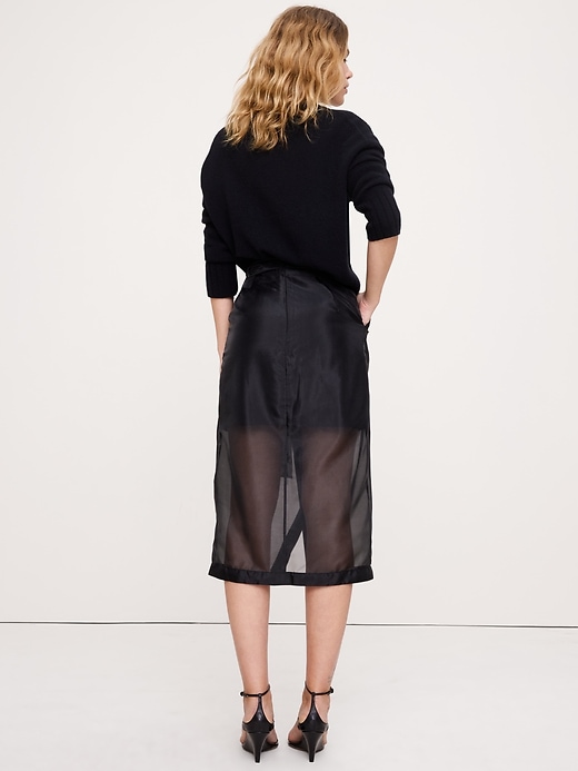 Organza Midi Wrap Skirt