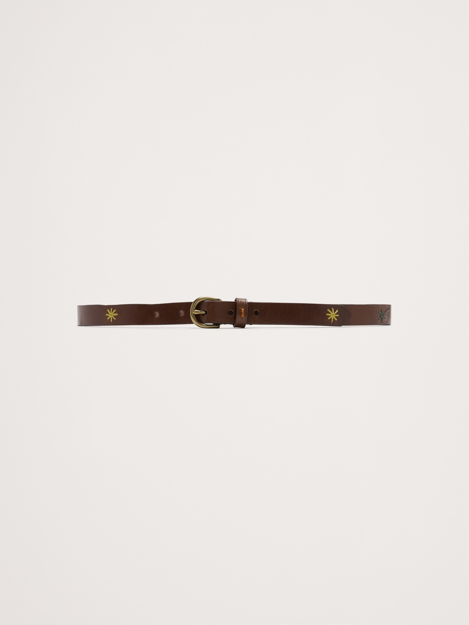 Image number 2 showing, Embroidered Leather Belt by Dragon Diffusion