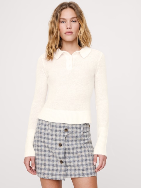 Italian Alpaca-Blend Sweater Polo