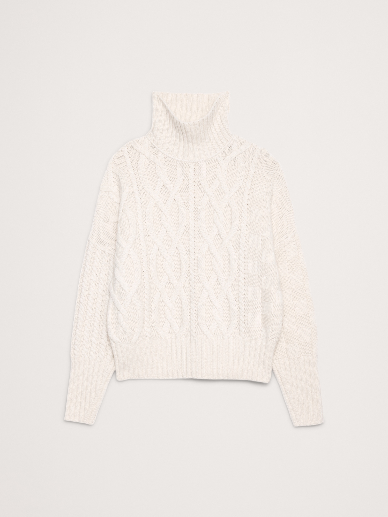 Image number 5 showing, Italian Merino-Blend Mixed-Stitch Sweater
