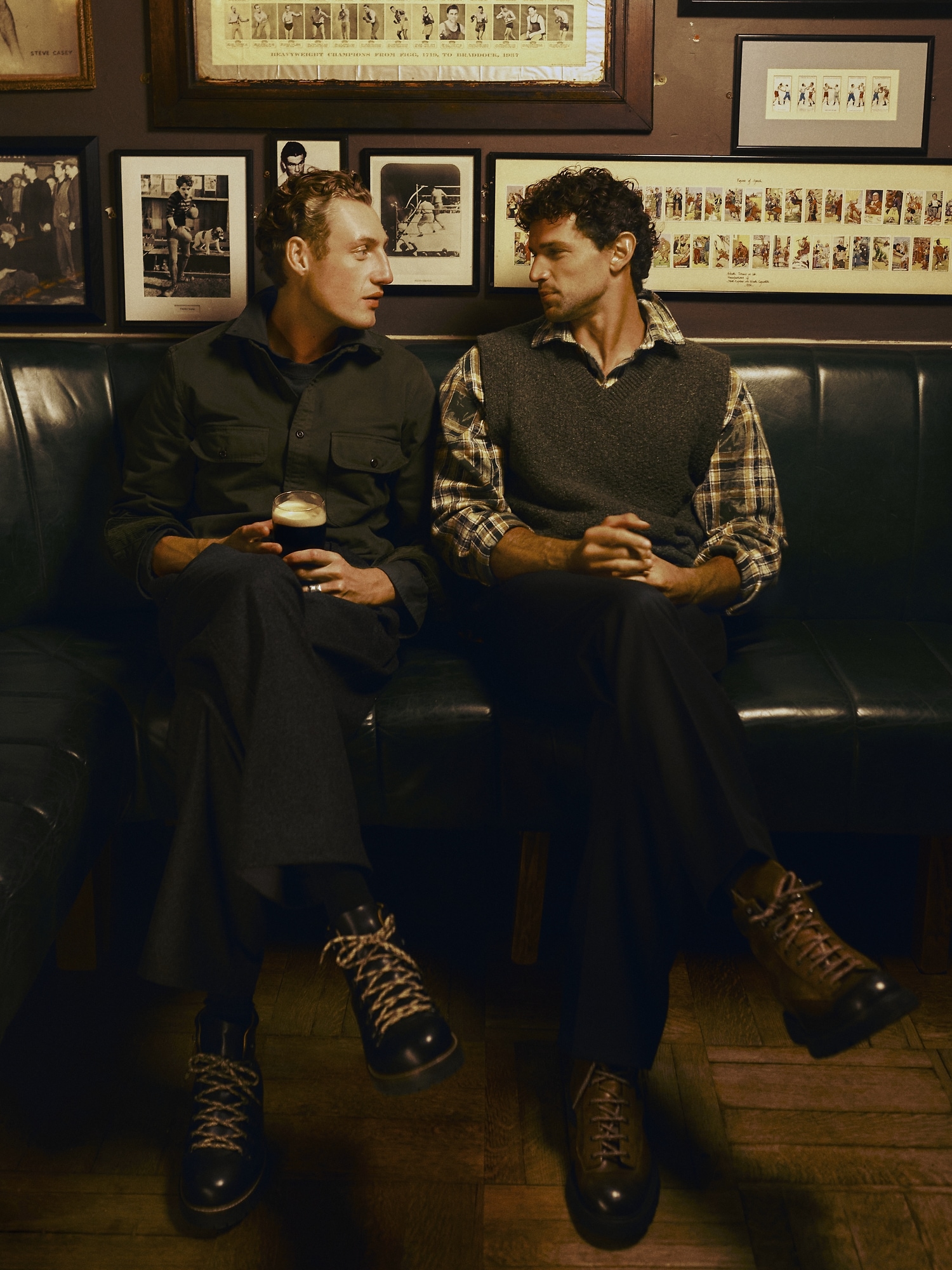 Image number 6 showing, Straight Pleated Twill Dress Pant