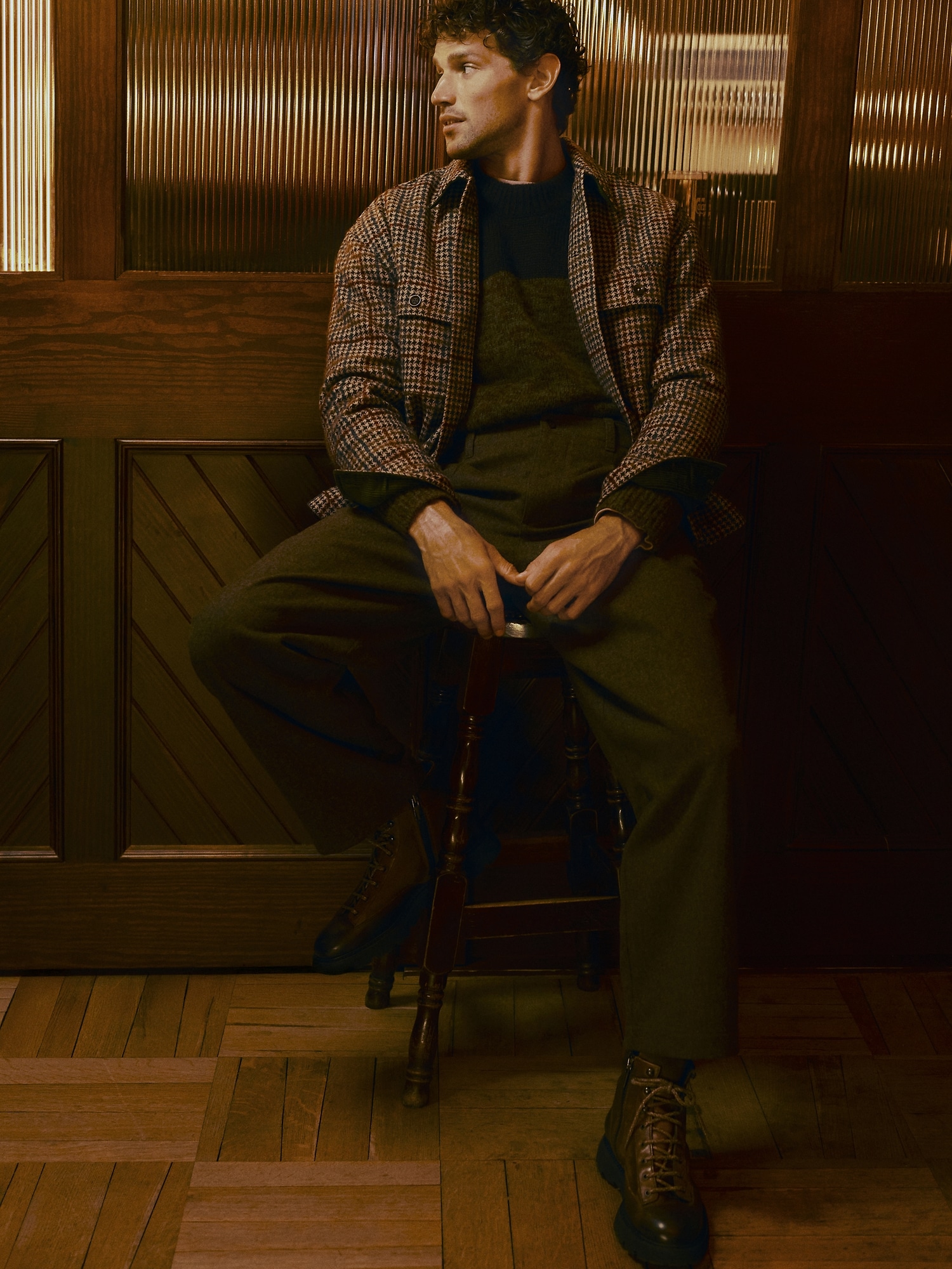 Image number 5 showing, Loose Pleated Wool-Blend Pant