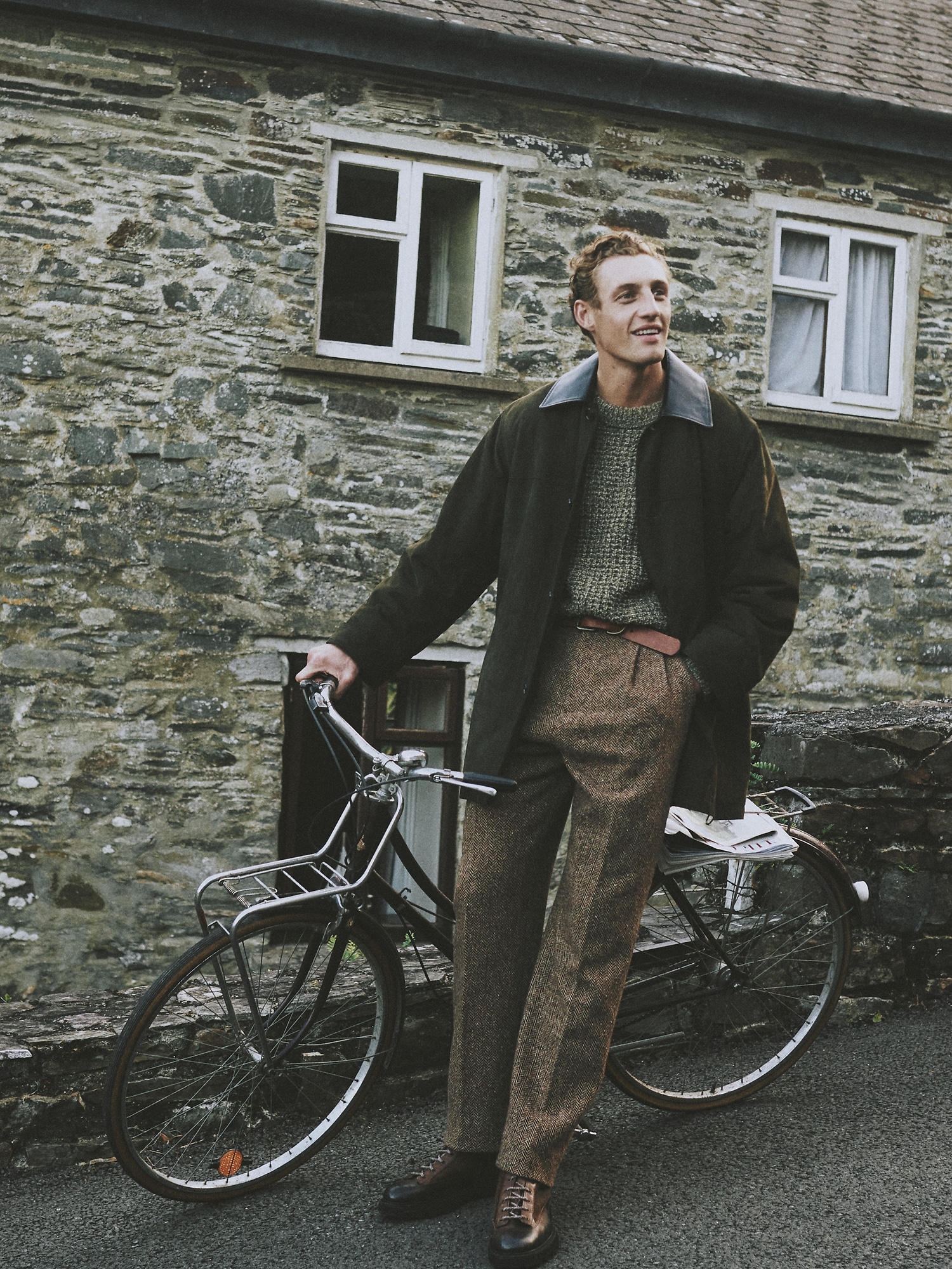 Image number 2 showing, Italian Wool-Blend Waffle-Knit Sweater Crew