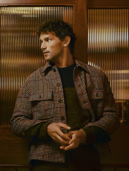 Relaxed-Fit Heavy Overshirt with Wool