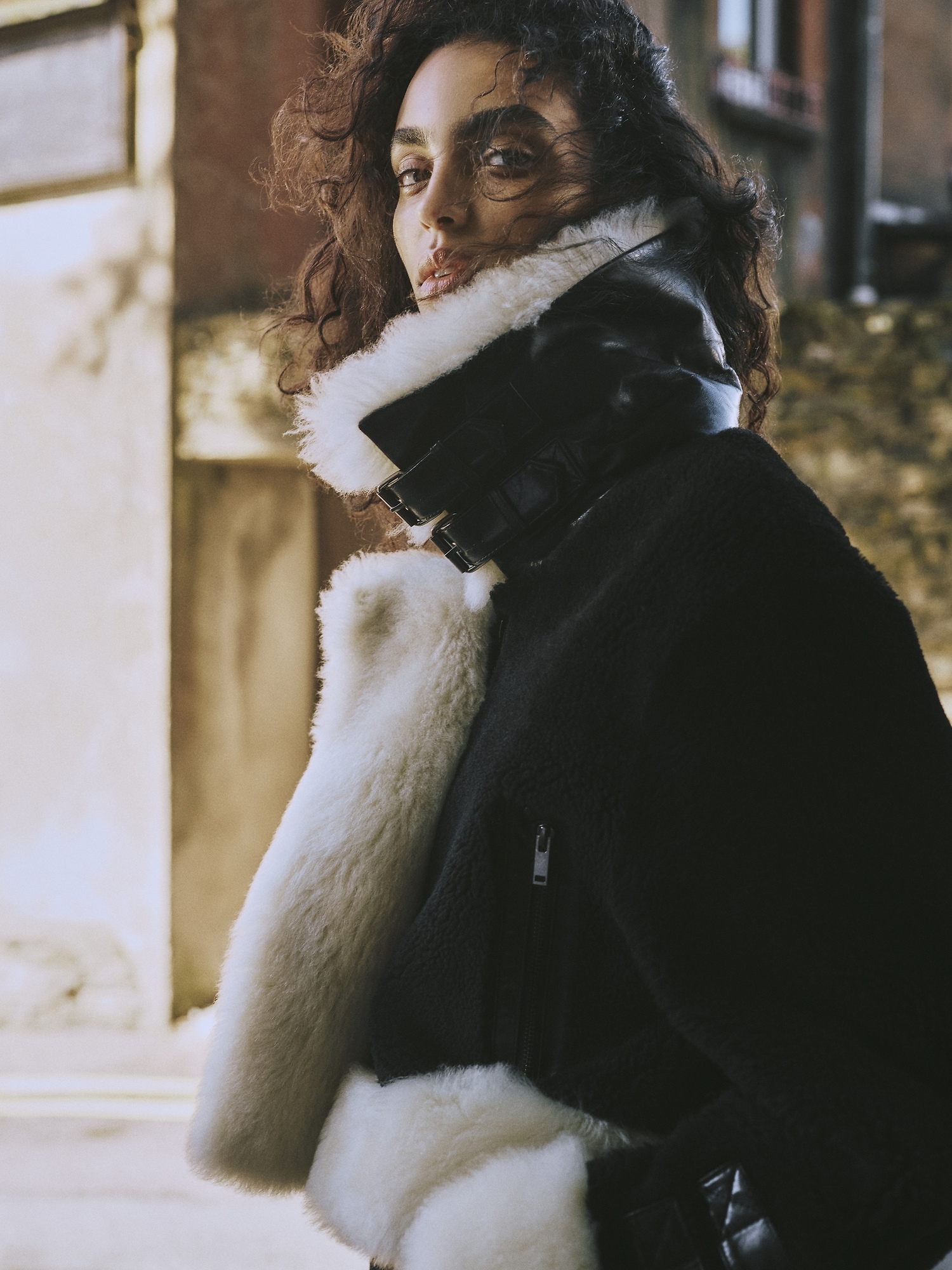 Image number 8 showing, Cropped Shearling Jacket