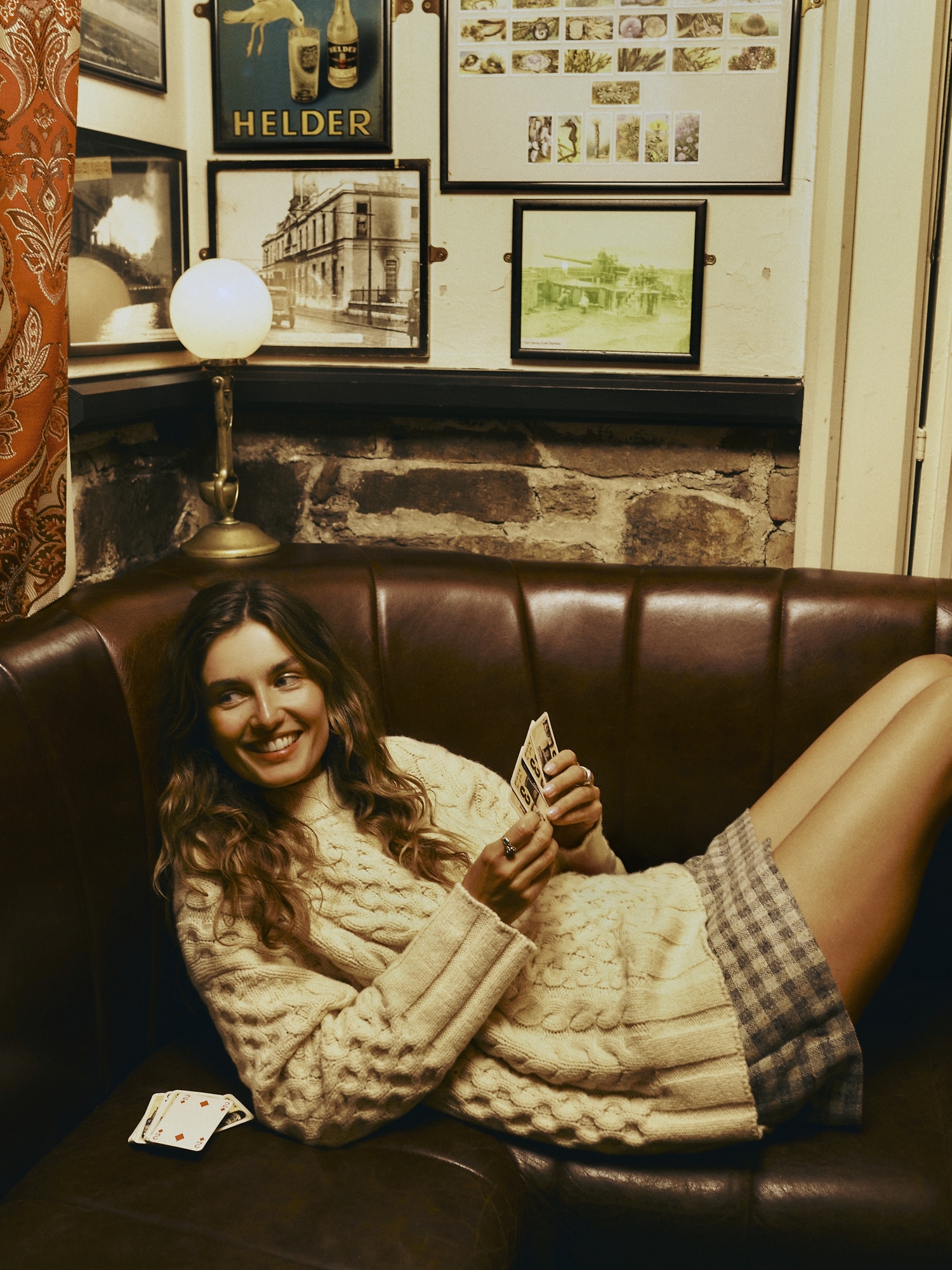 Image number 5 showing, Italian Merino-Blend Cable Tunic Sweater
