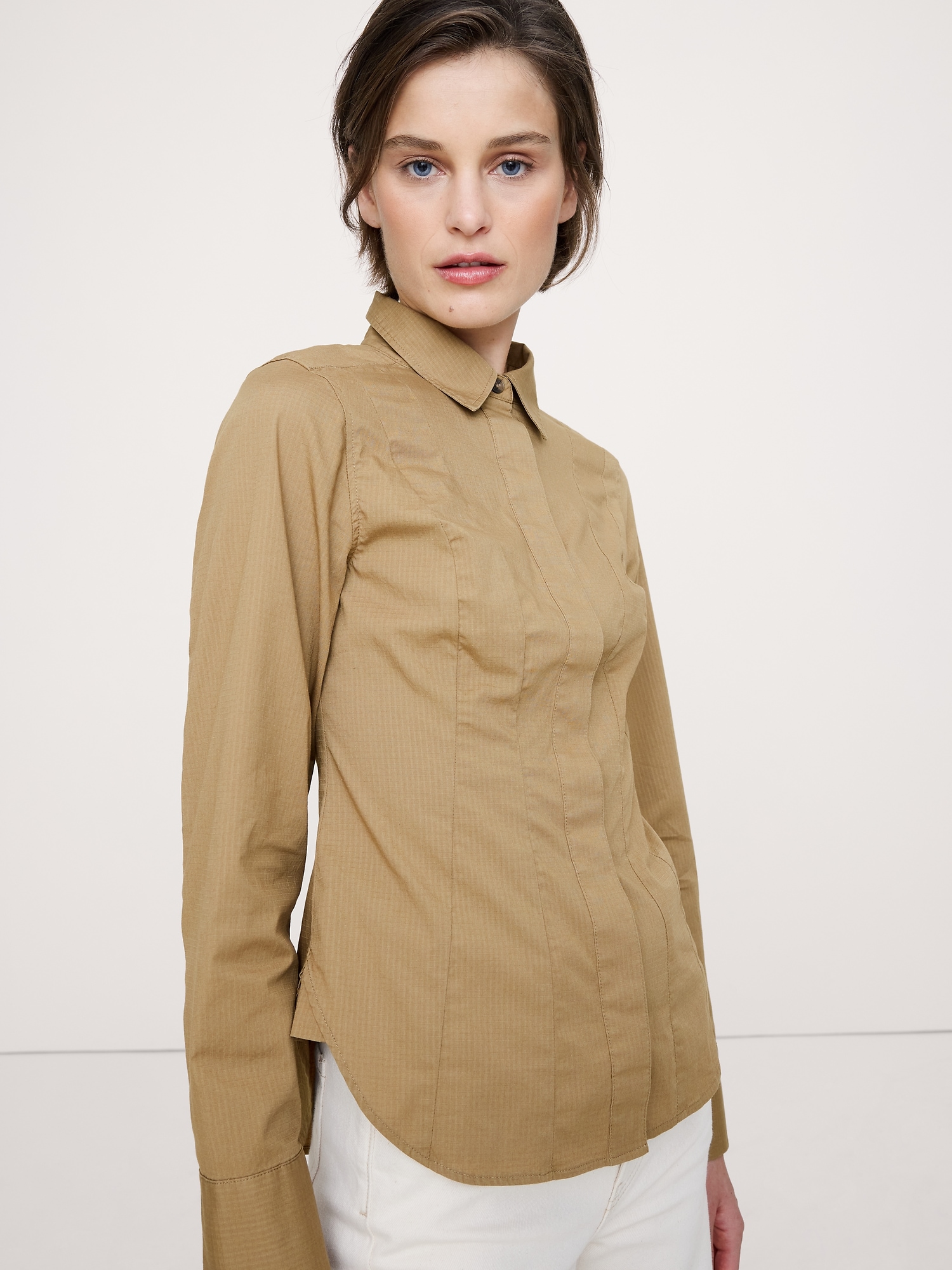 Image number 3 showing, Stretch-Cotton Hourglass Shirt