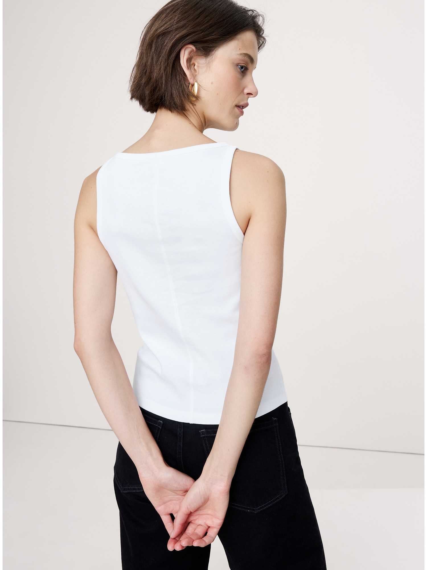 Image number 2 showing, Ultra-Fine Cotton Tank