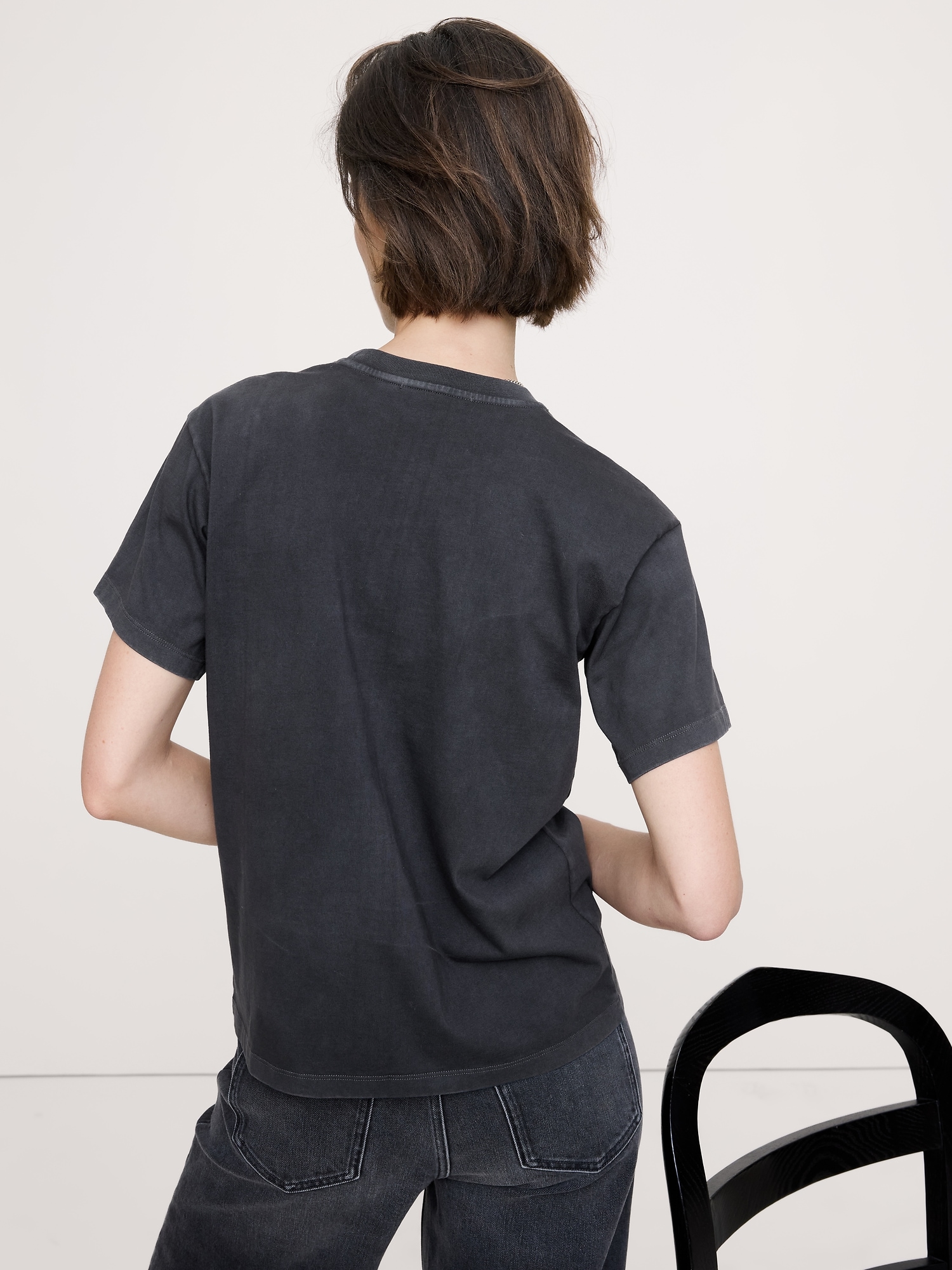 Image number 2 showing, Vintage Cotton Boyfriend T-Shirt