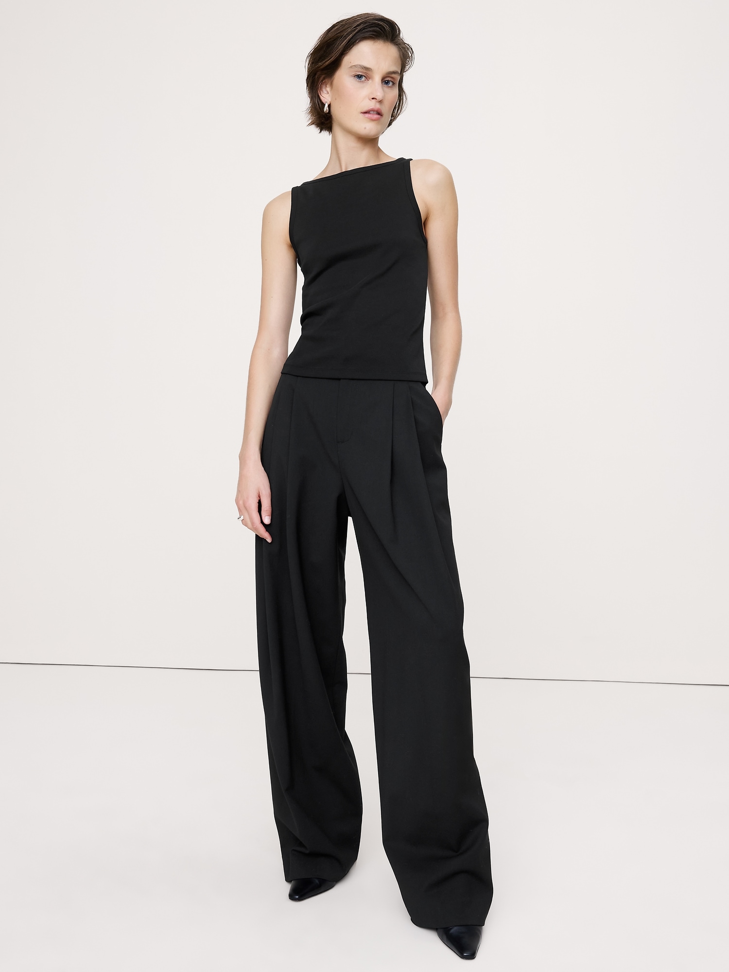 Ultra-Fine Cotton Tank - Black